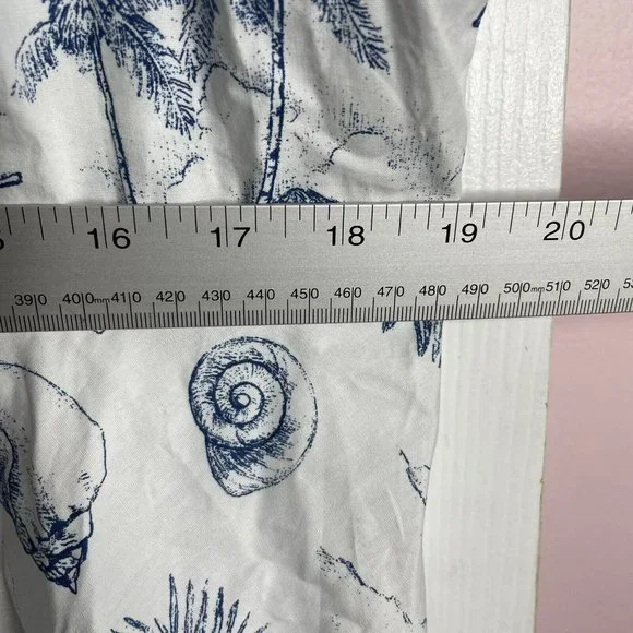 Hawaii Hangover Dress Womens 2XL Retro Fit Flare White Blue Map Tiki Dolphin - Picture 6 of 7